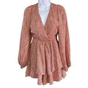 Princess Polly Women's Asymmetrical Bohemian Long Sleeve Dress Size 8 Festival